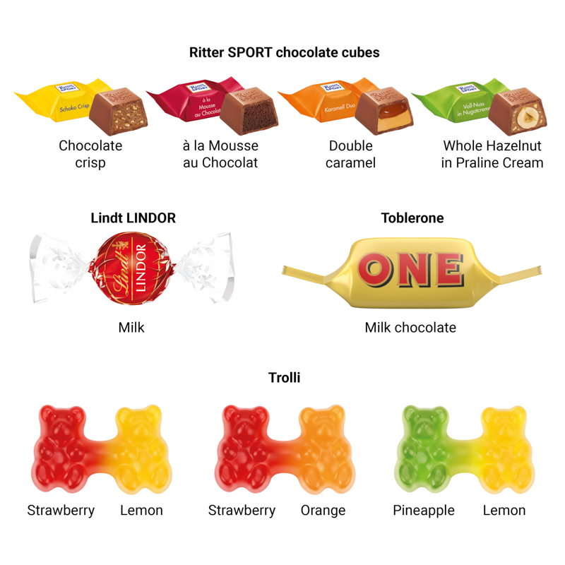 Adventskalender Eco L, Trolli Team Gummibärchen
