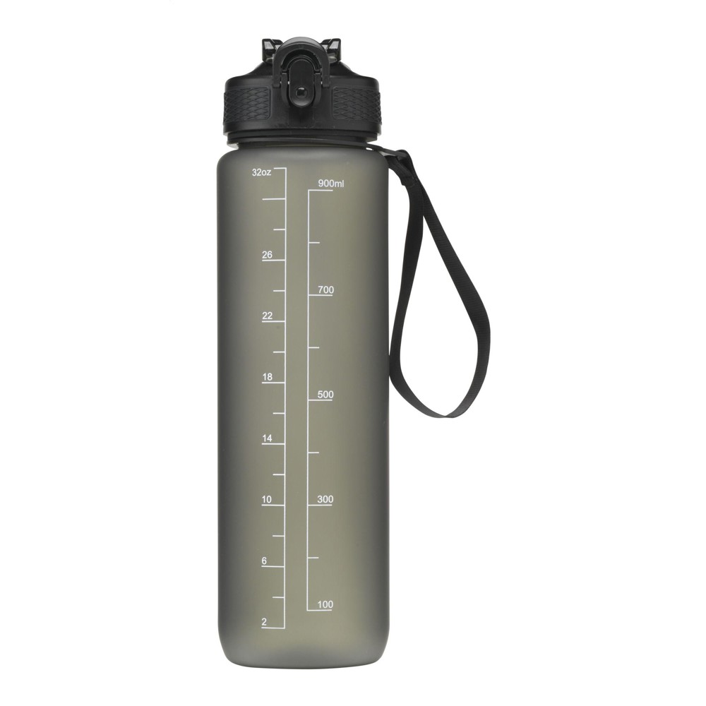 AquaSport RCS Recycled Water Bottle 1 L - schwarz
