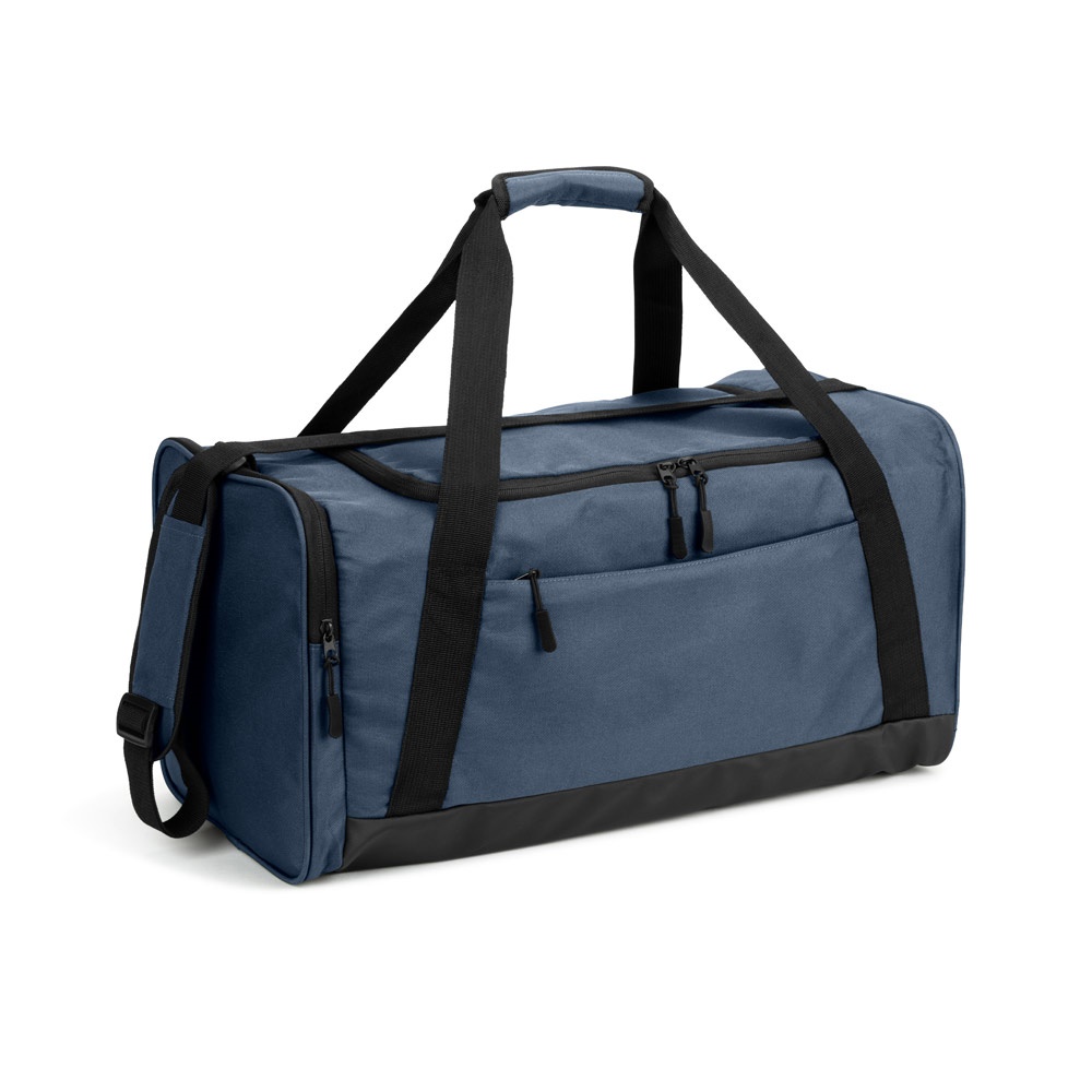FARO. Sporttasche aus recyceltem 600D Polyester - blau