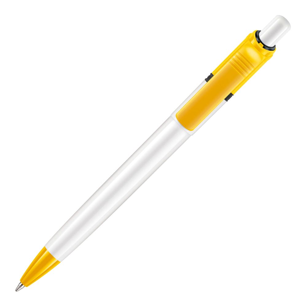 Kugelschreiber Ducal Colour hardcolour - Weiss / Gelb