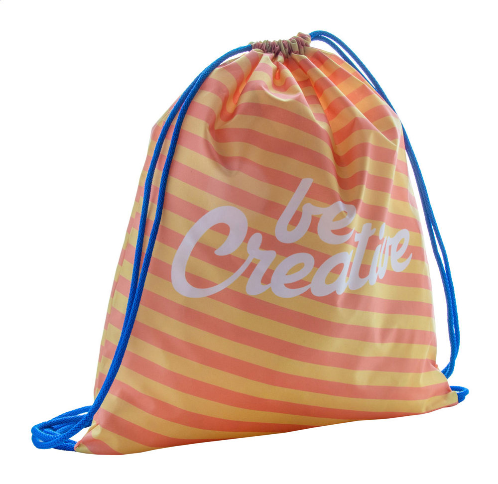 CreaDraw - Individueller Turnbeutel - blau/weiß