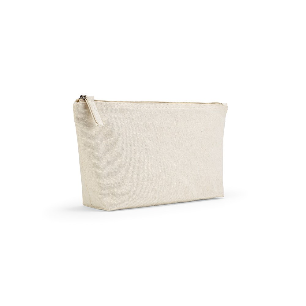 Cairo L 3,9L Kulturtasche, 320gsm recy.Baumwolle mit Reißverschluss - Natur
