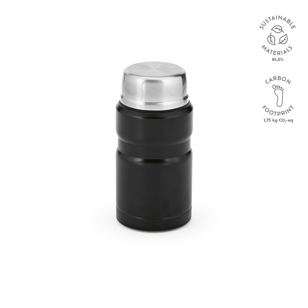 Dali 800 Thermobehälter recy.Edelstahl, 810 ml. Doppelwandig - schwarz