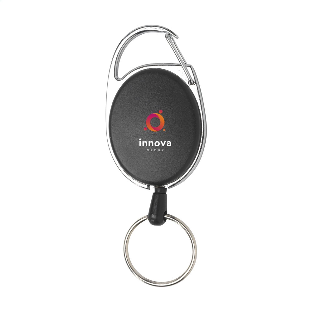 Aspen RollerClip Keychain - schwarz