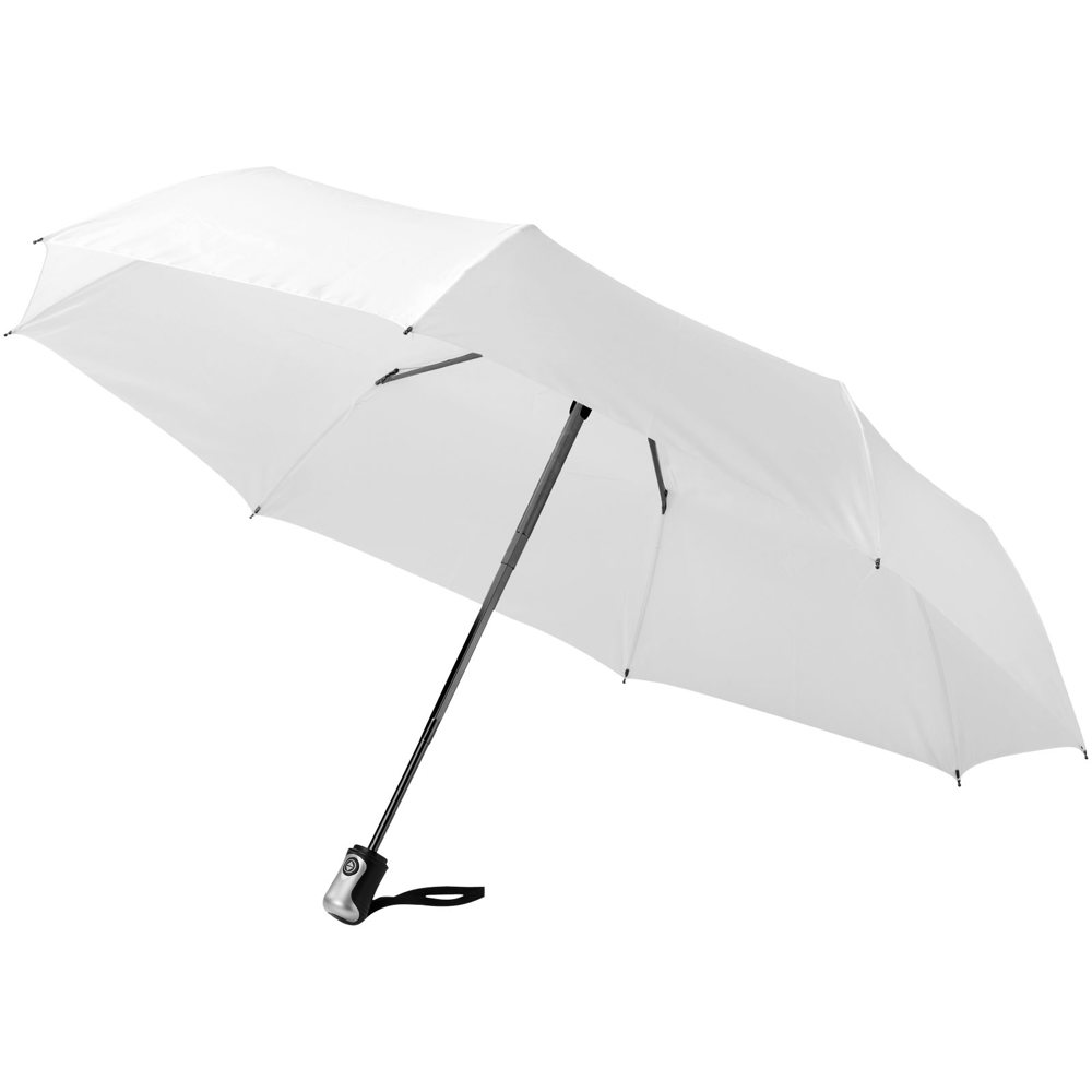 Alex 21,5" Vollautomatik Kompaktregenschirm - Weiss
