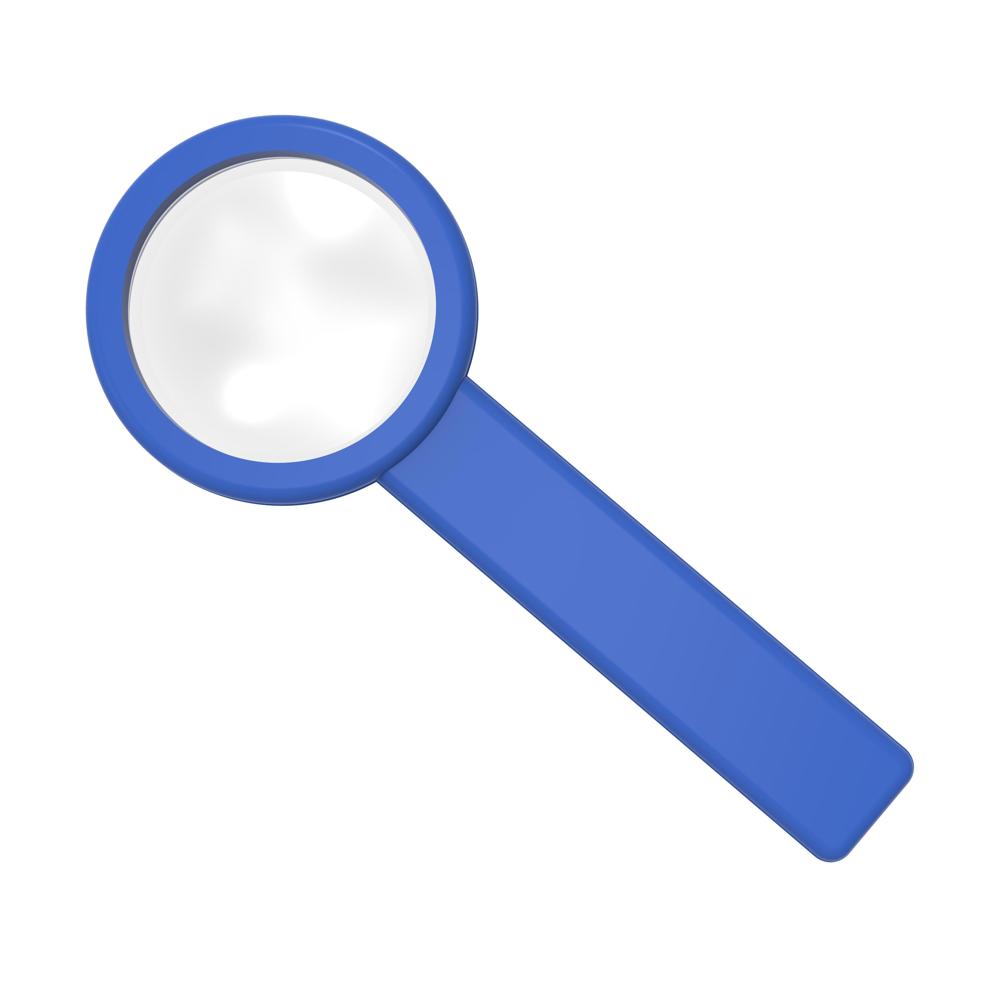 Stiellupe "Handle 5 x" - standard-blau PS