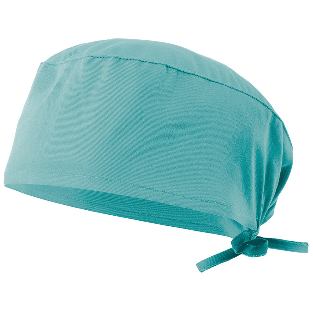 VL ENLIL. Gesundheitsbonnet (190g/m²), in Baumwolle (35%) und Polyester (65%) - türkis