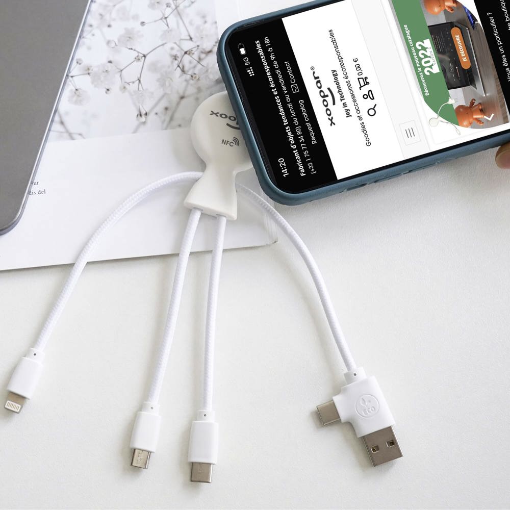 2099 | Xoopar Mr. Bio Smart Charging cable with NFC