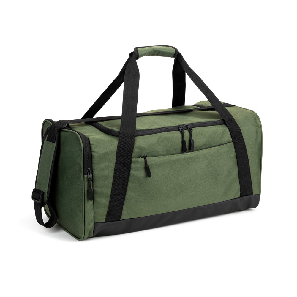 FARO. Sporttasche aus recyceltem 600D Polyester - dunkelgrün