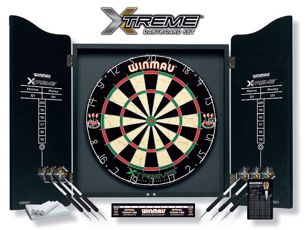 Dartboard Winmau Black Box | inkl. 4c Druck / 1seitig