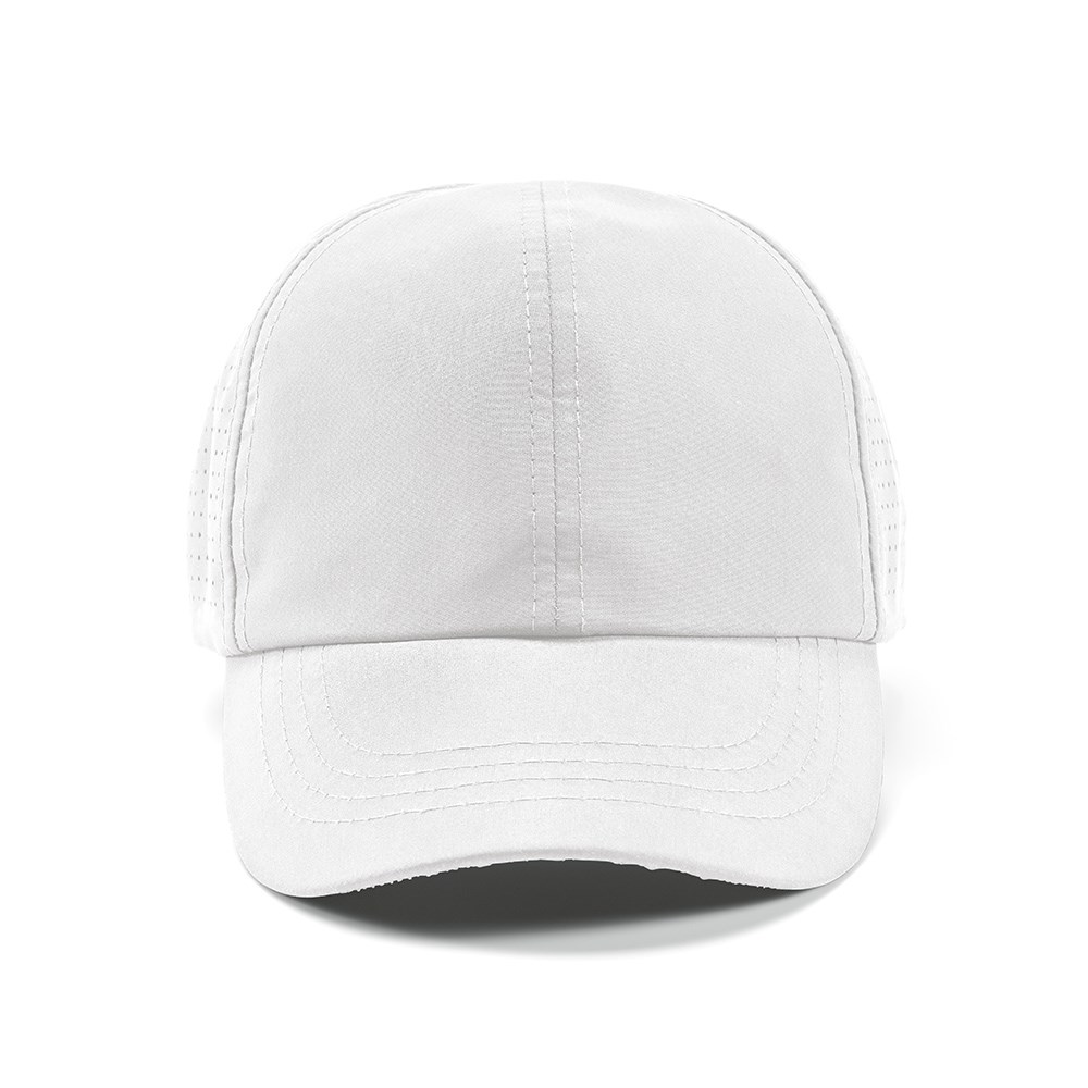 Armstrong Kappe aus rPET. 6-Panel und Klettverschluss - Weiß