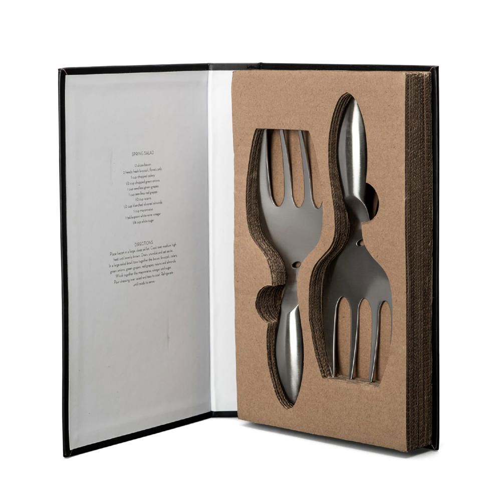 Byon Insalata Salatbesteck Steel - silber