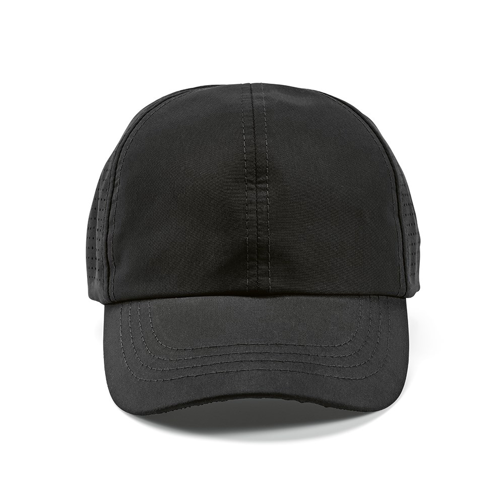 Armstrong Kappe aus rPET. 6-Panel und Klettverschluss - Schwarz