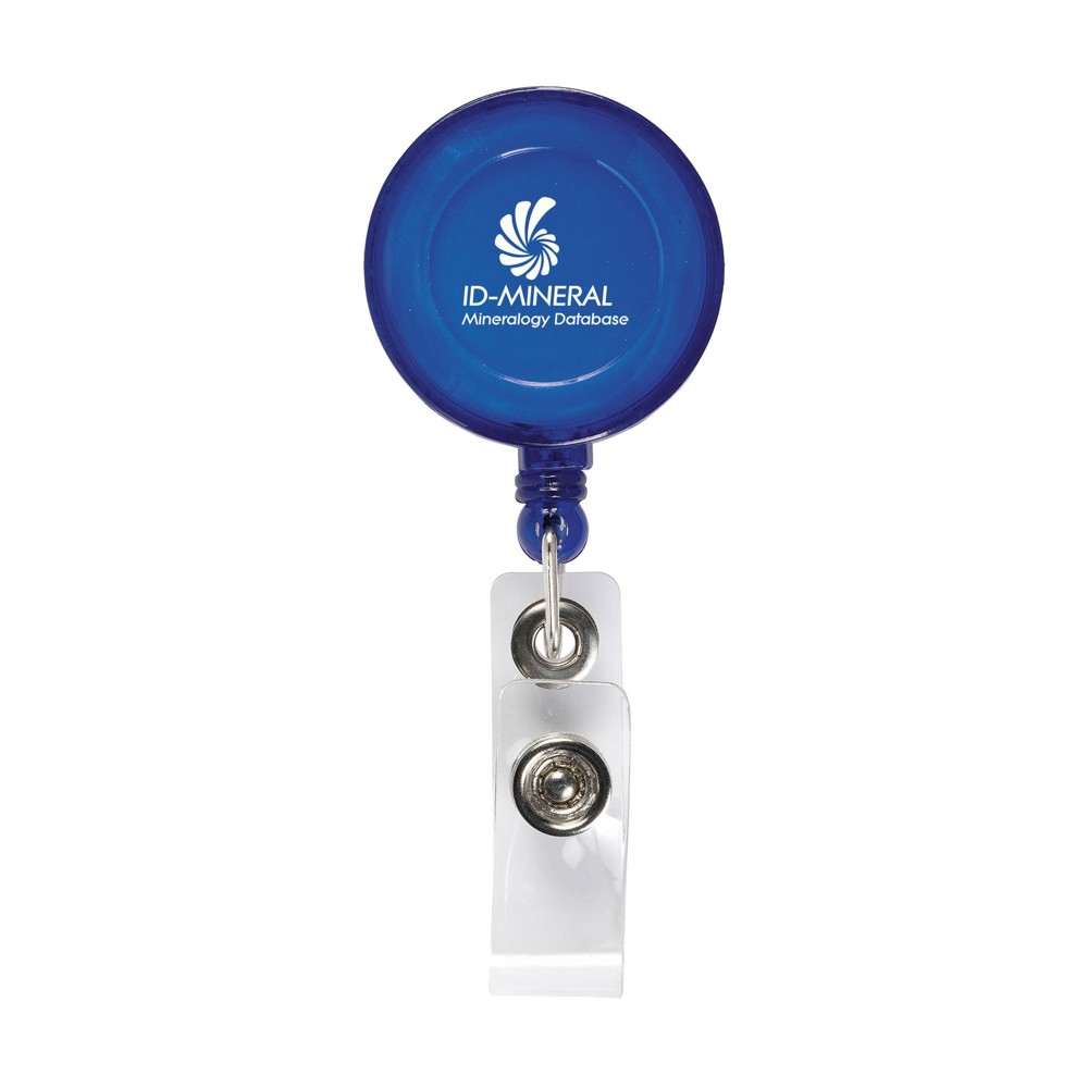 BadgeClip Badgehalter - transparent blau (± PMS 072)