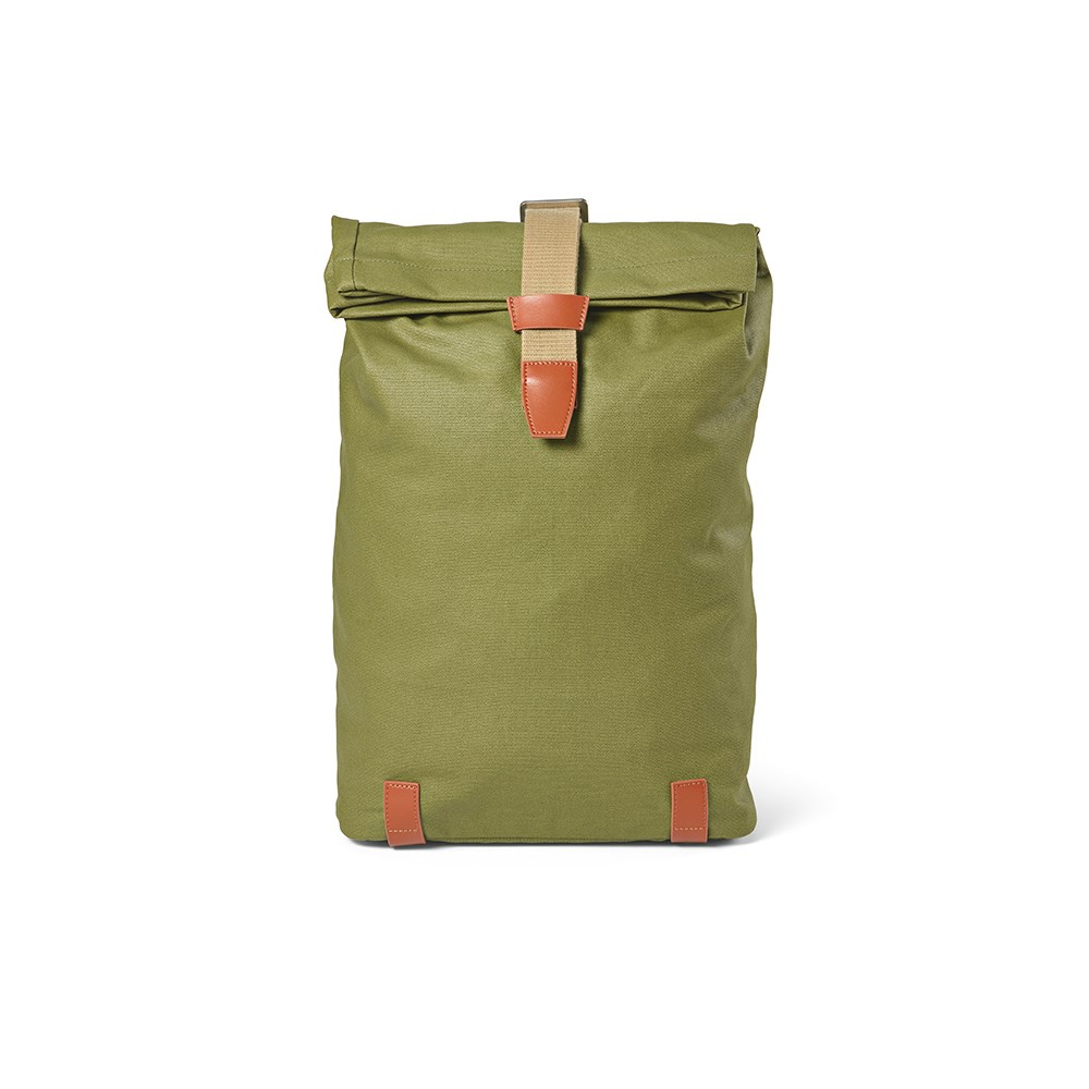 Berlin 23L Rucksak recy.Baumwolle 340gsm und rPU. Laptops bis 17" - Armeegrün
