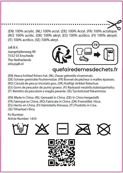 Grob gestrickte Fischermütze