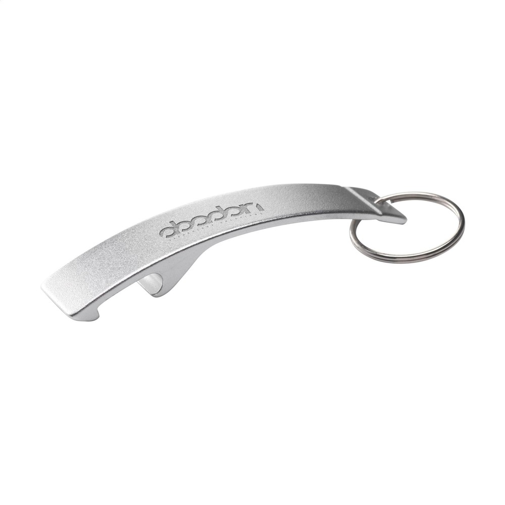 Alu Opener GRS Recycled Öffner Schlüsselanhänger - silber