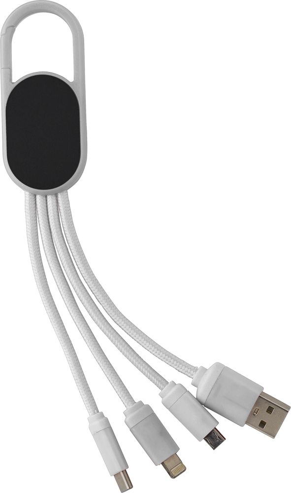 4-in-1-Ladekabelset Idris - weiß