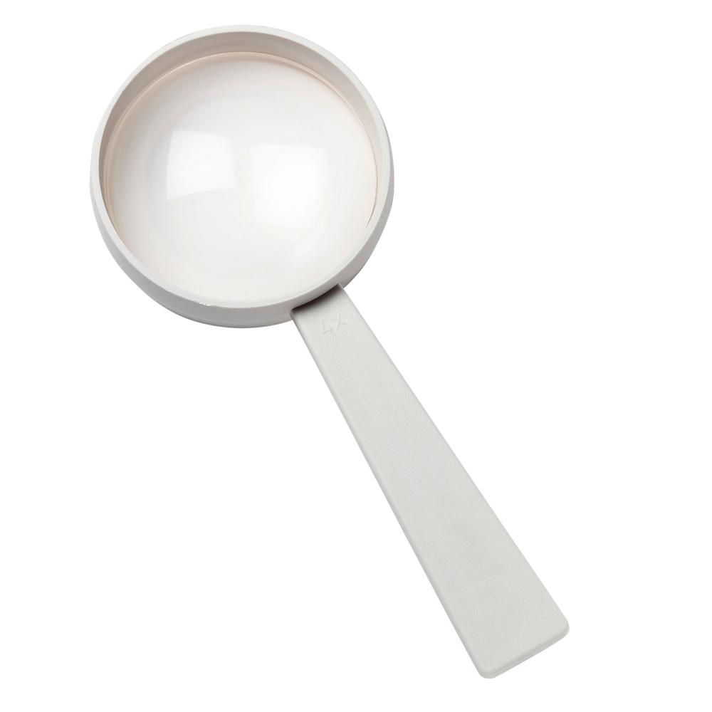 Stiellupe "Handle 4 x" - weiß
