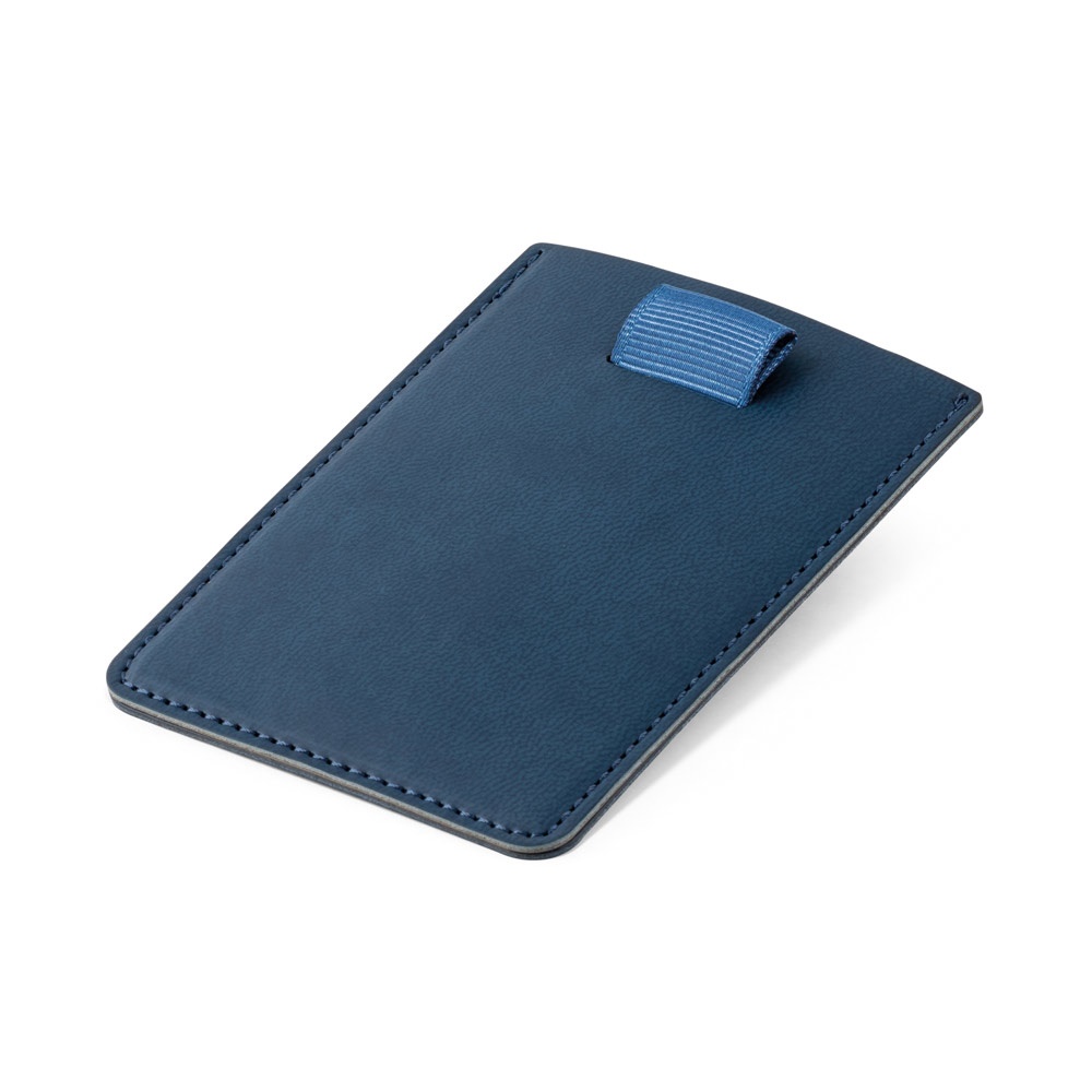 POPPY. RFID-blockierender PU-Kartenhalter - blau
