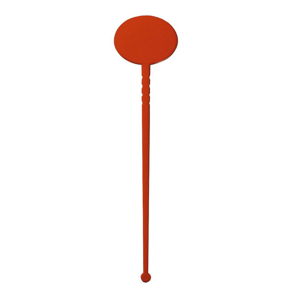 Cocktail-Rührstab "Oval" - standard-rot