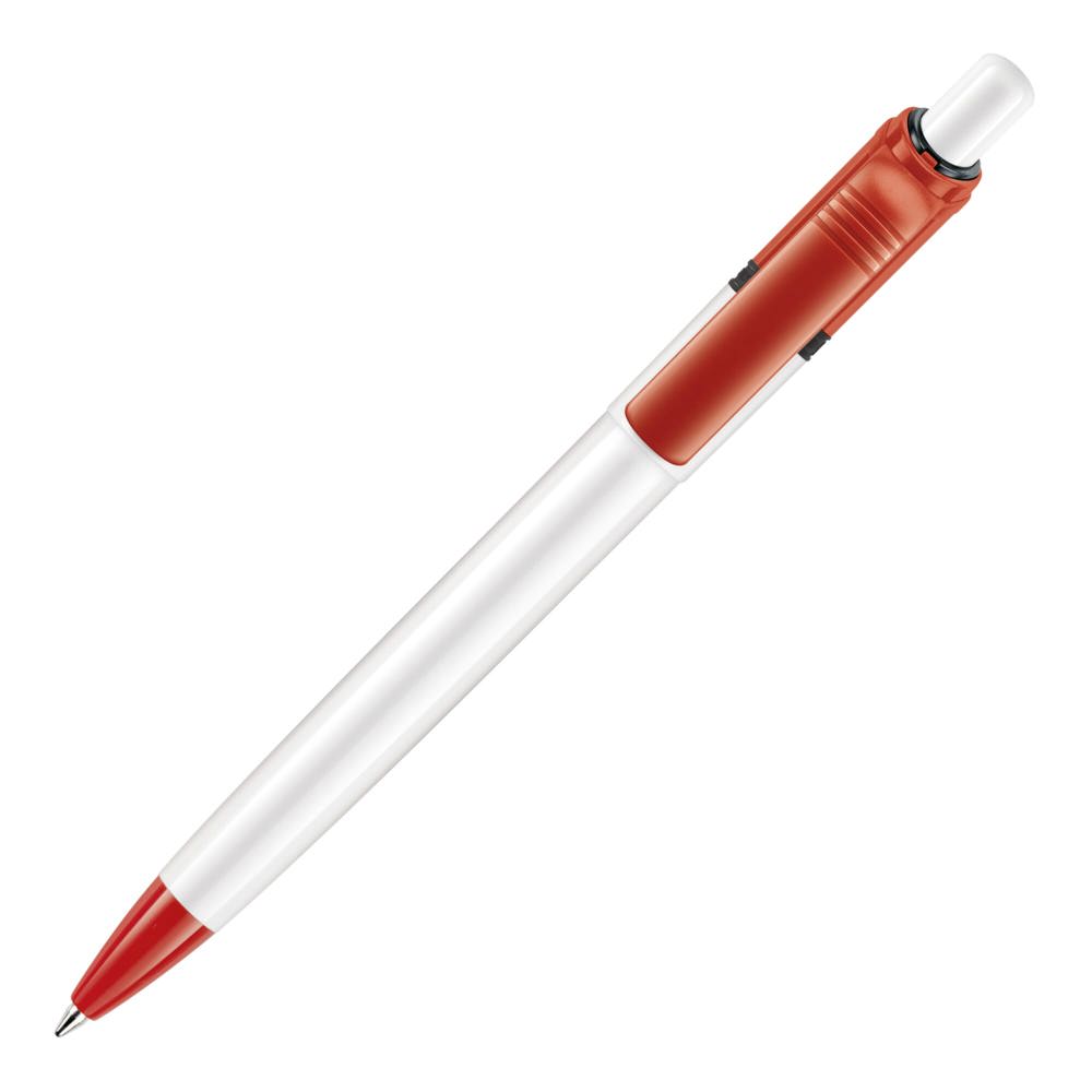 Kugelschreiber Ducal Colour hardcolour - Weiss / Rot