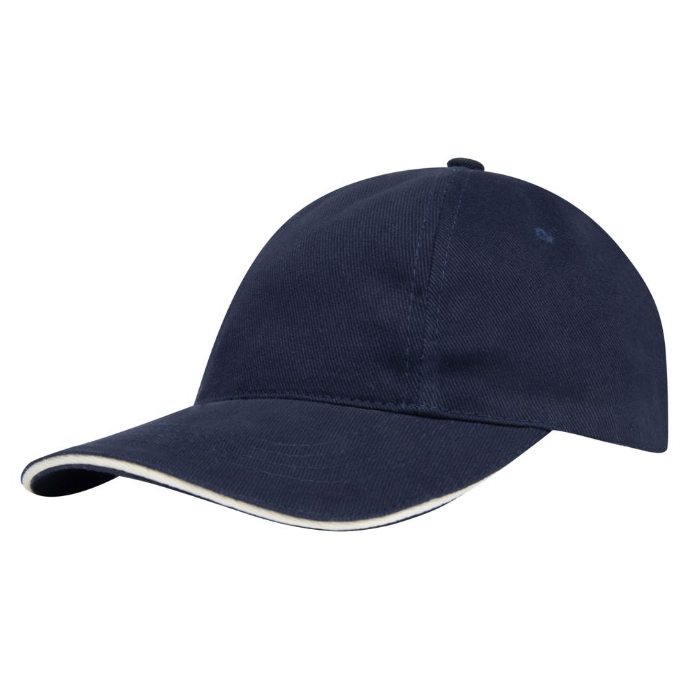 Brushed Promo Cap - Navy (PMS 533c) / Weiß