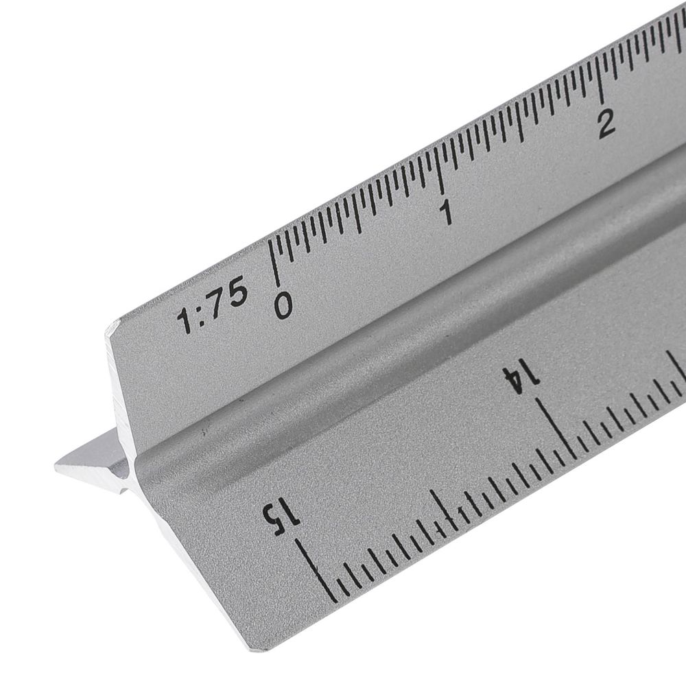 Aluminium-Dreiecklineal 30 cm Tavi