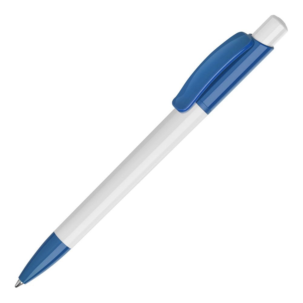 Kugelschreiber Kamal hardcolour - Weiss / Blau