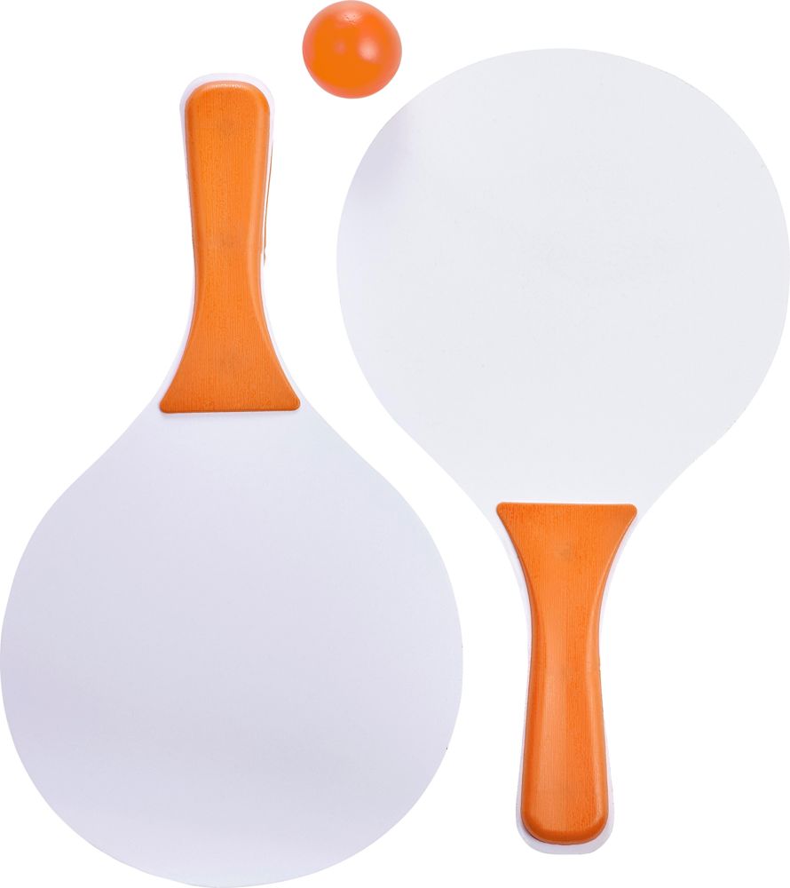 Beachball Tennisspiel aus Holz Eliza - orange