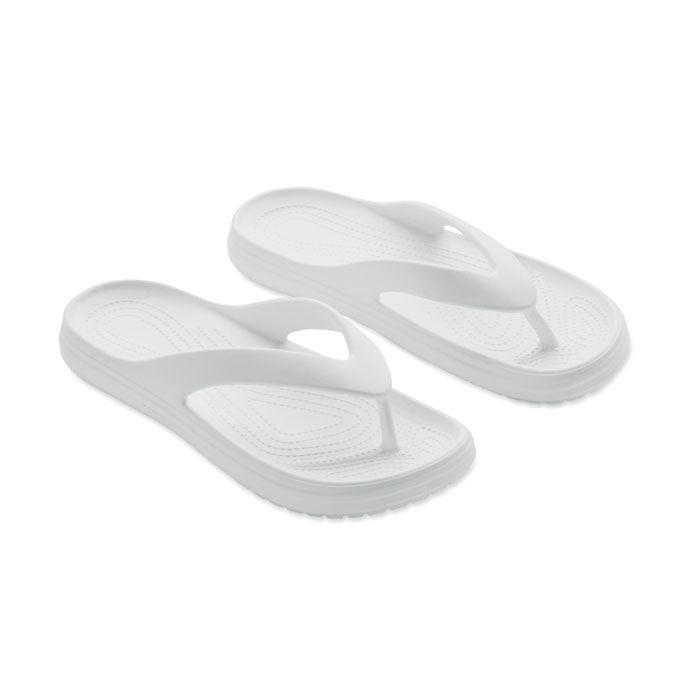 EVASLIP - Zehensandalen Größe 44/45 - weiß